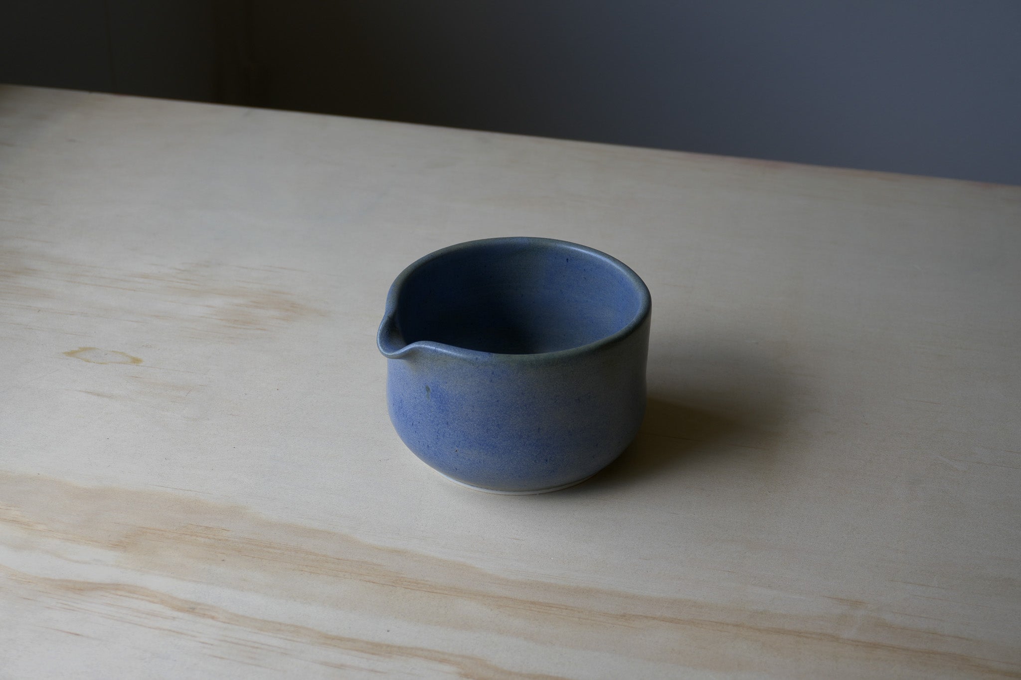 blue matcha bowl