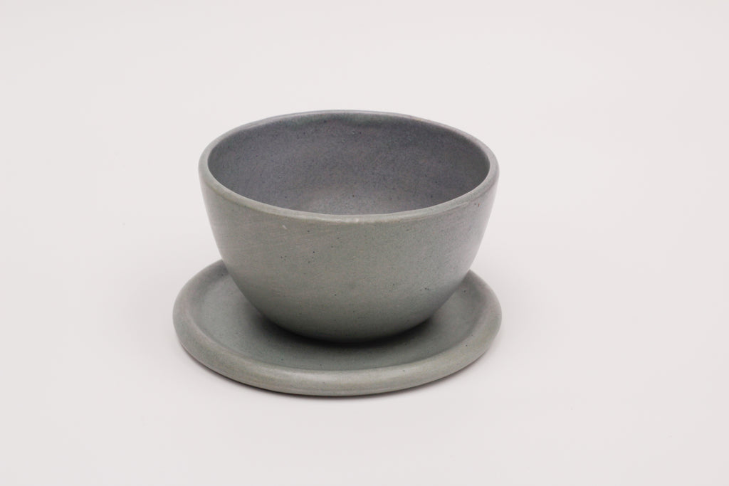 steel blue snack bowl