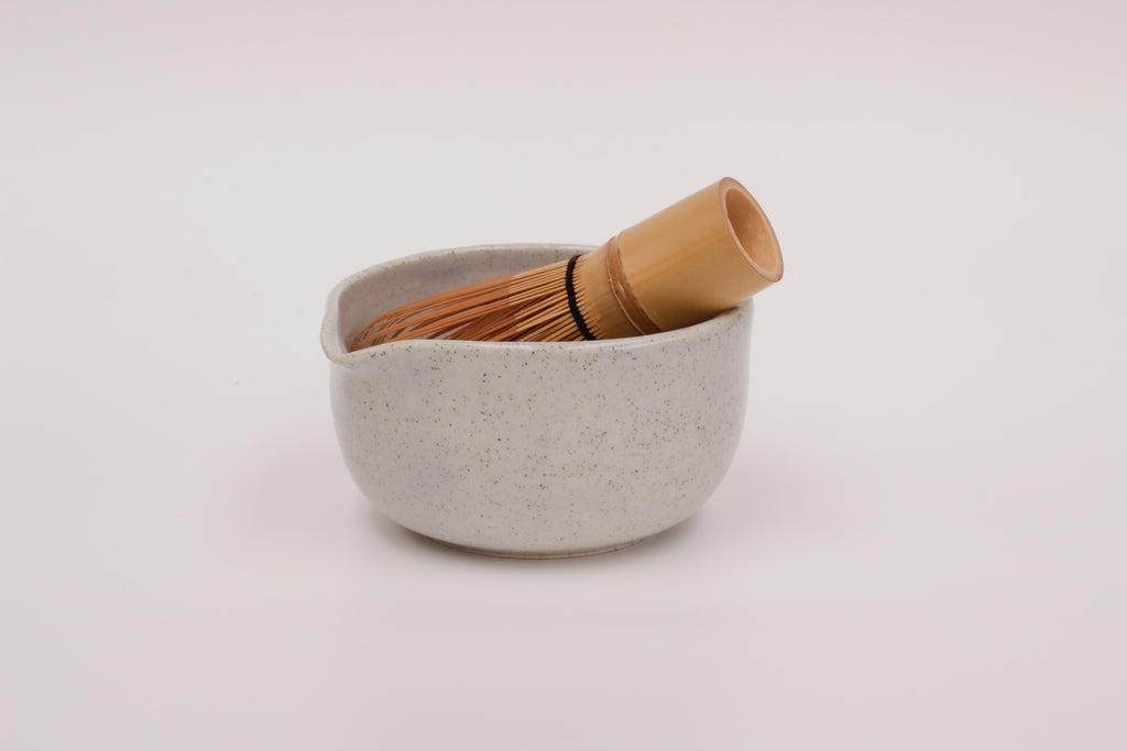 speckled ice matcha bowl